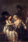 Francisco de goya y Lucientes Majas on a Balcony Germany oil painting reproduction